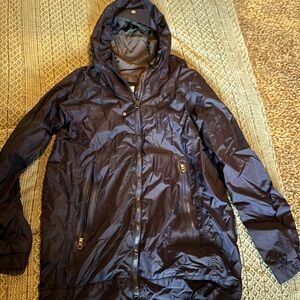 Lululemon Navy Hooded Rain Jacket